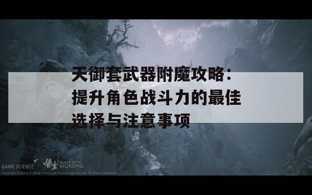 天御套武器附魔攻略：提升角色战斗力的最佳选择与注意事项