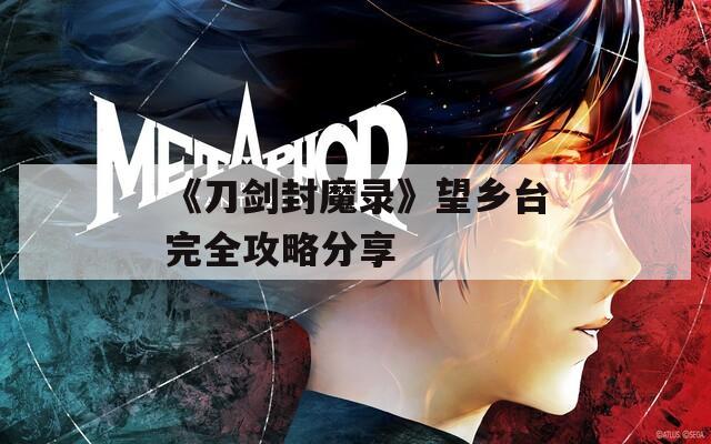 《刀剑封魔录》望乡台完全攻略分享  第1张