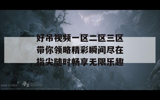 好吊视频一区二区三区带你领略精彩瞬间尽在指尖随时畅享无限乐趣