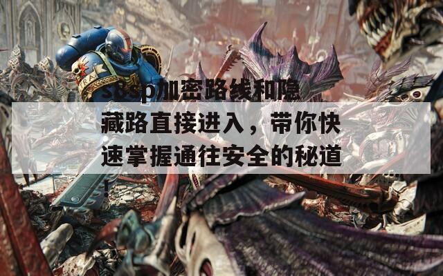 s8sp加密路线和隐藏路直接进入，带你快速掌握通往安全的秘道！