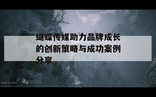 蝴蝶传媒助力品牌成长的创新策略与成功案例分享  第1张