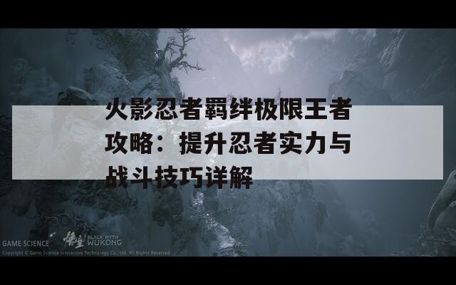 火影忍者羁绊极限王者攻略：提升忍者实力与战斗技巧详解  第1张