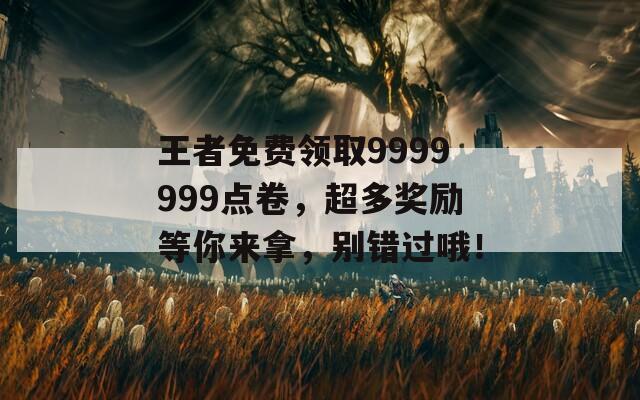 王者免费领取9999999点卷，超多奖励等你来拿，别错过哦！  第1张