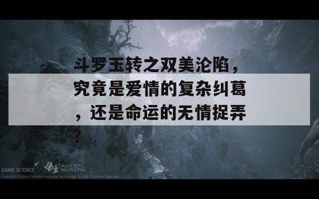 斗罗玉转之双美沦陷，究竟是爱情的复杂纠葛，还是命运的无情捉弄？  第1张