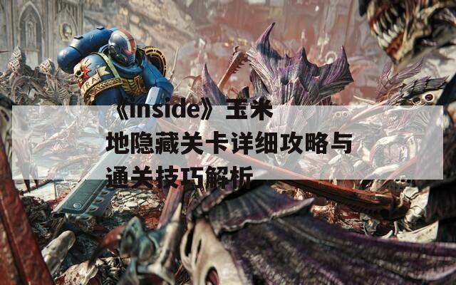 《inside》玉米地隐藏关卡详细攻略与通关技巧解析  第1张
