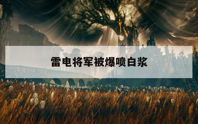 雷电将军被爆喷白浆  第1张