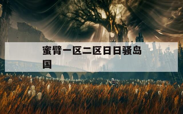 蜜臂一区二区日日骚岛国  第1张