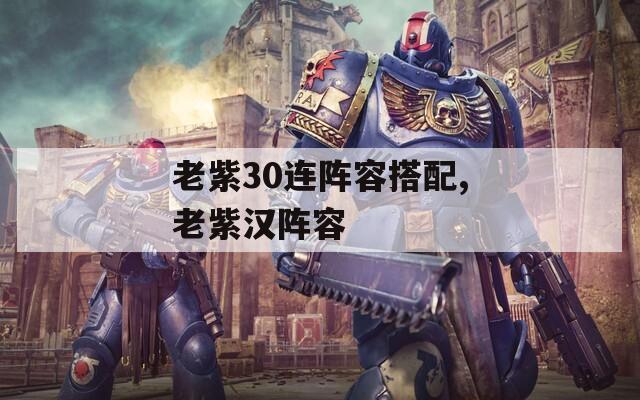 老紫30连阵容搭配,老紫汉阵容  第1张
