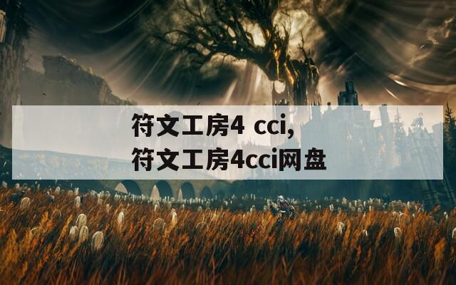 符文工房4 cci,符文工房4cci网盘