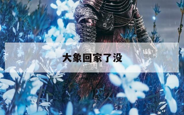 大象回家了没  第1张