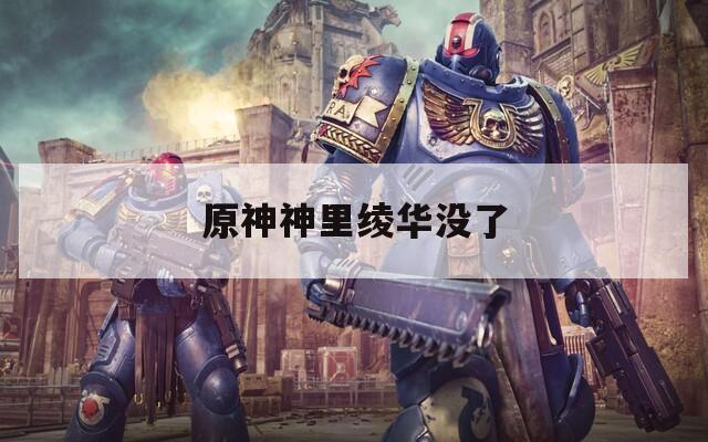 原神神里绫华没了