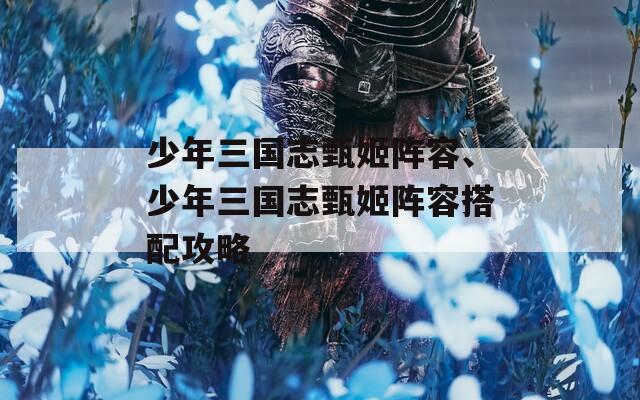 少年三国志甄姬阵容、少年三国志甄姬阵容搭配攻略  第1张