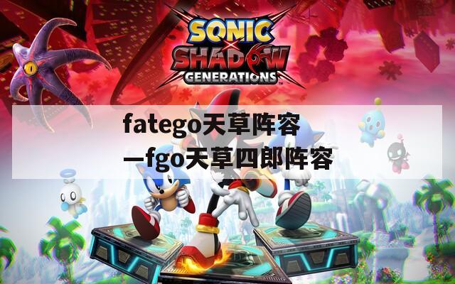 fatego天草阵容—fgo天草四郎阵容  第1张