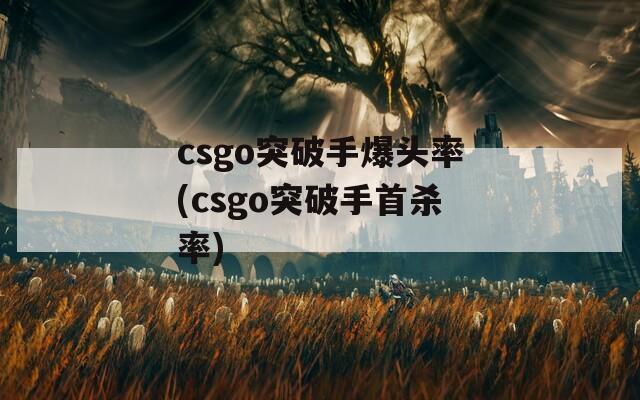 csgo突破手爆头率(csgo突破手首杀率)  第1张