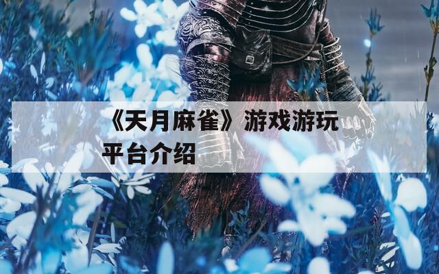 《天月麻雀》游戏游玩平台介绍  第1张