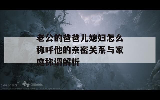 老公的爸爸儿媳妇怎么称呼他的亲密关系与家庭称谓解析  第1张