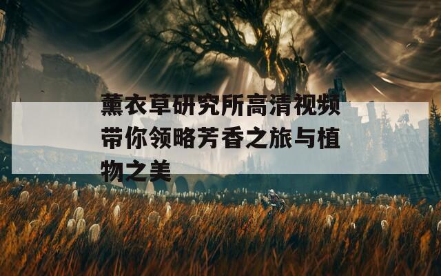 薰衣草研究所高清视频带你领略芳香之旅与植物之美  第1张