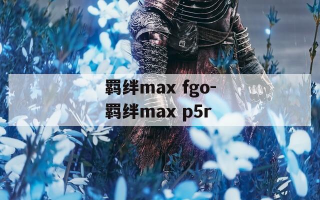 羁绊max fgo-羁绊max p5r
