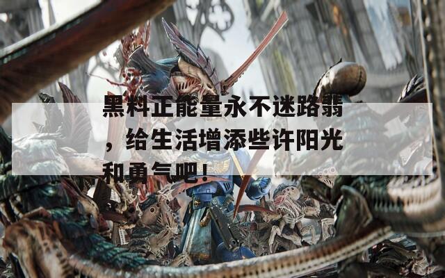 黑料正能量永不迷路翡，给生活增添些许阳光和勇气吧！