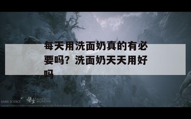 每天用洗面奶真的有必要吗？洗面奶天天用好吗  第1张