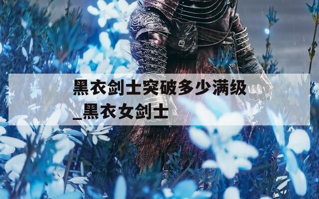 黑衣剑士突破多少满级_黑衣女剑士  第1张
