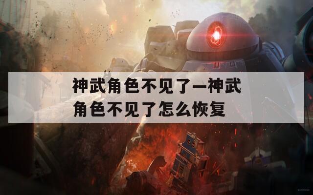 神武角色不见了—神武角色不见了怎么恢复  第1张