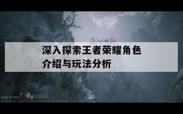 深入探索王者荣耀角色介绍与玩法分析  第1张