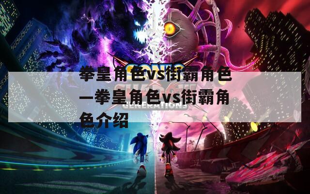 拳皇角色vs街霸角色—拳皇角色vs街霸角色介绍  第1张