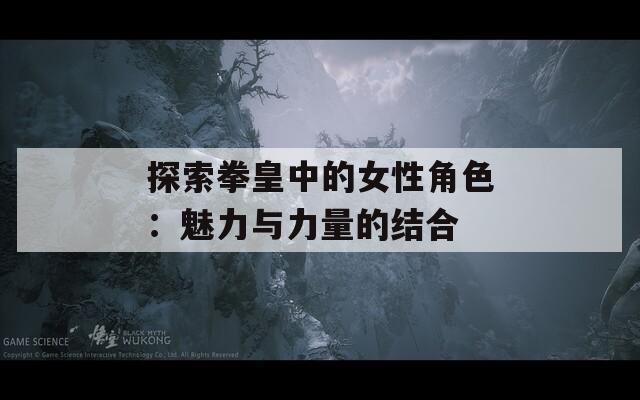 探索拳皇中的女性角色：魅力与力量的结合  第1张