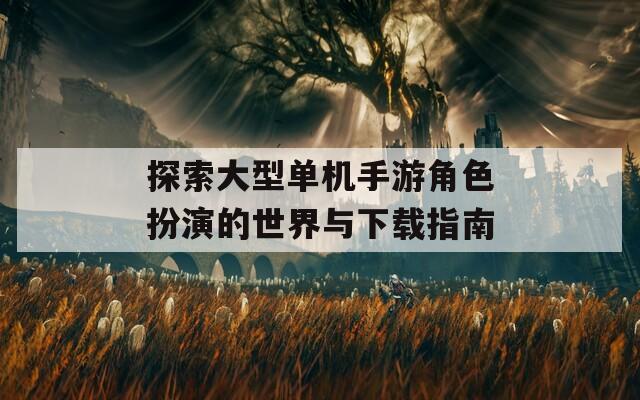探索大型单机手游角色扮演的世界与下载指南  第1张