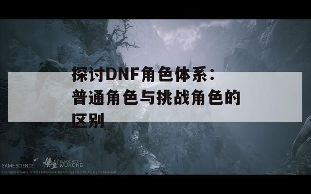 探讨DNF角色体系：普通角色与挑战角色的区别  第1张